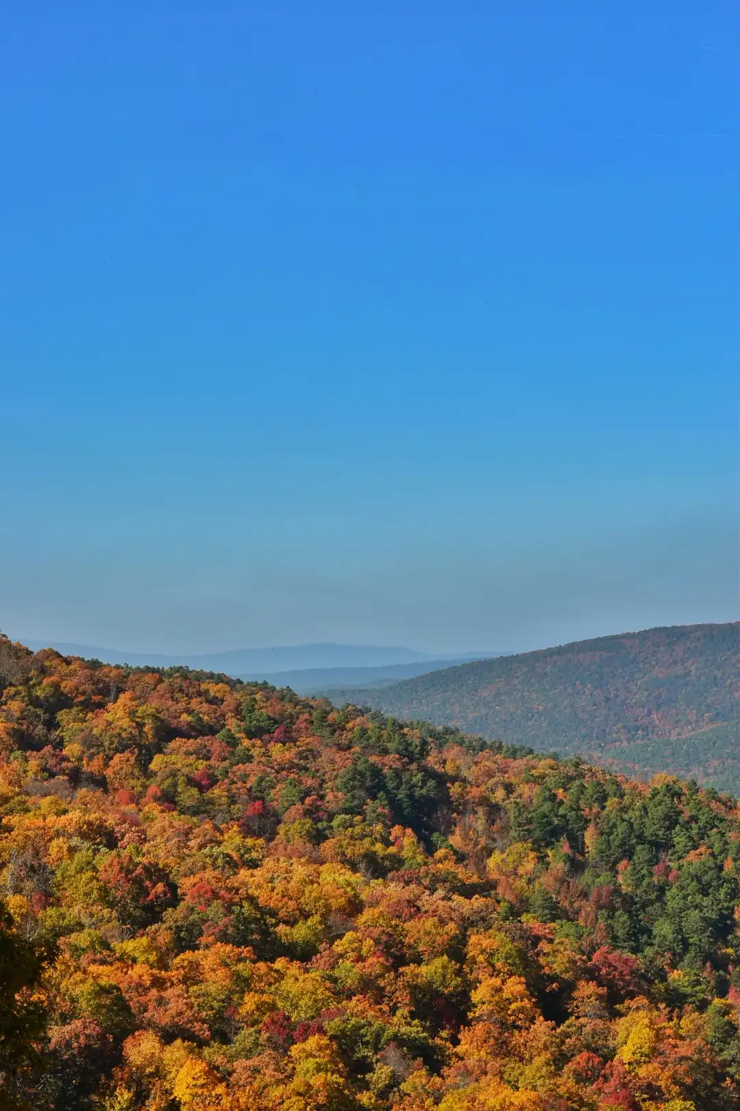 ouachita mountains in the fall